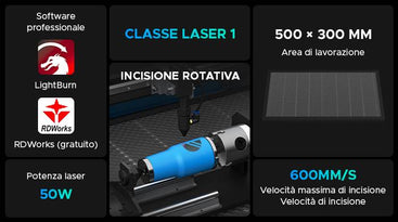 50w incisore laser e taglio laser