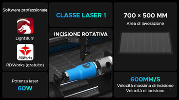 60w macchina taglio laser area grande