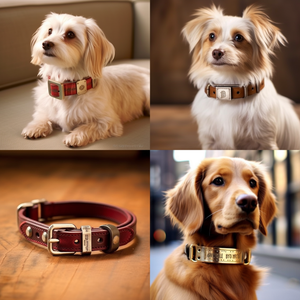 Laser engraved pet collars
