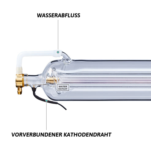 Tubo laser CO2 da 100W per incisori e tagliatori laser | 0100