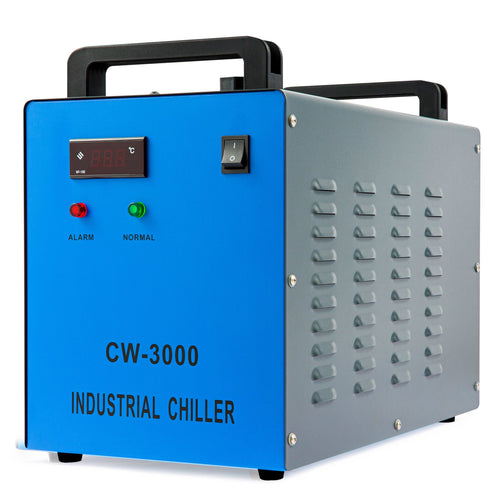 Raffreddatore e refrigeratore d'acqua industriale per taglierina laser CO2 da 40W-60W | CW-3000