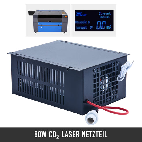 Alimentatore e refrigeratore per laser CO2 da 80W | LN-80